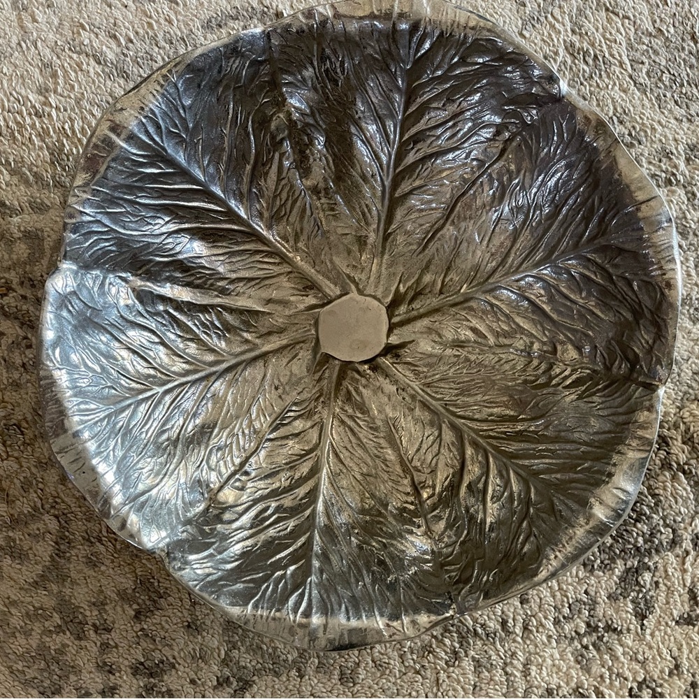 Large Cabbageware Metal Bowl